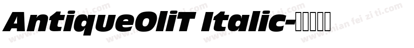 AntiqueOliT Italic字体转换